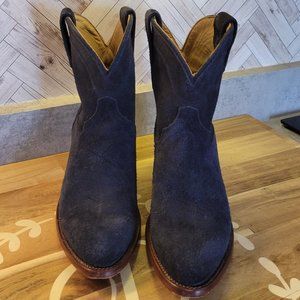 Tecovas Boots Navy Blue Suede (size 8)